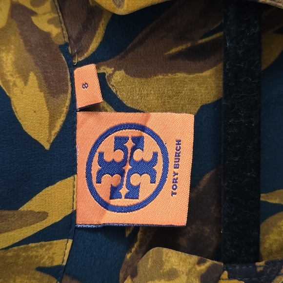 Tory Burch Silk Floral Tunic Blouse, Size 8 - Picture 10 of 12